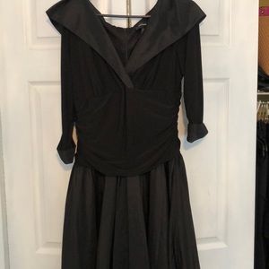 Black evening vintage inspired dress